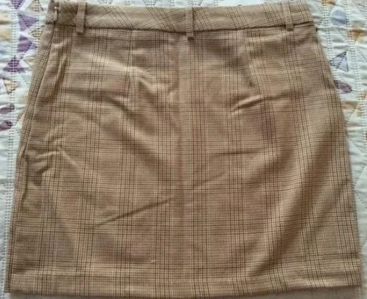Beige plaid miniskirt - Size XXS / 32 – photo 2